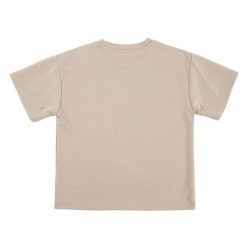 【お取り寄せ商品】キッズ 冷感 DRY 半袖 オーバーTシャツ ベージュ