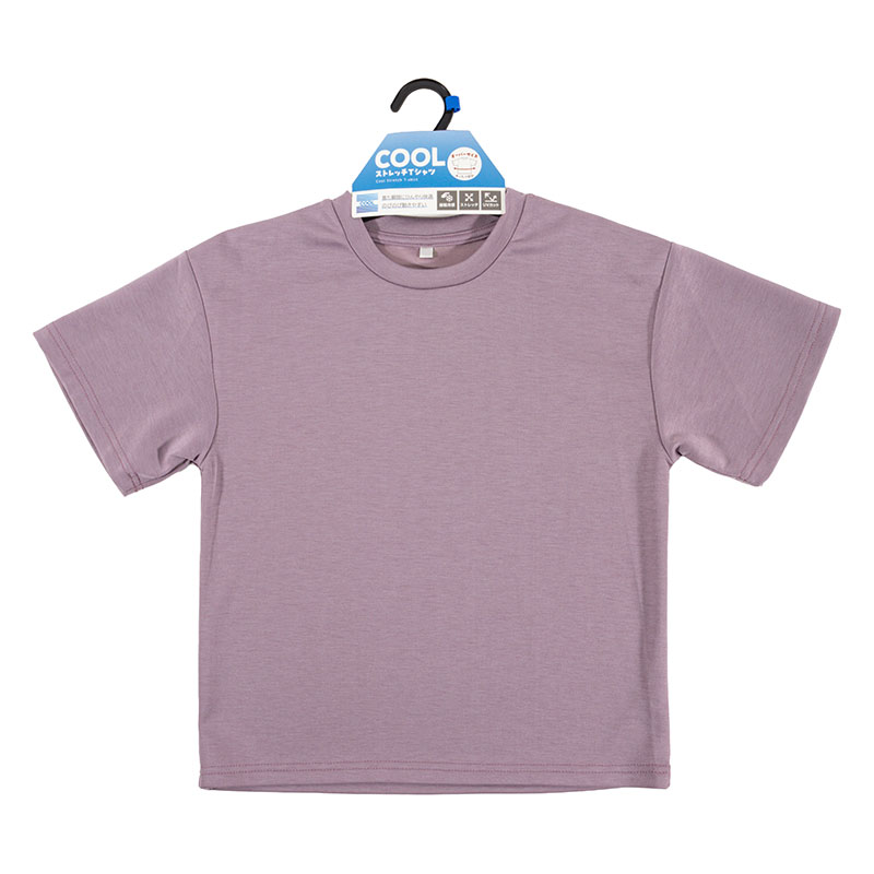 【お取り寄せ商品】キッズ 冷感 DRY 半袖 オーバーTシャツ ピンク