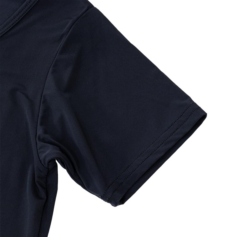 キッズ 冷感 インナー 半袖 丸首 ブラック