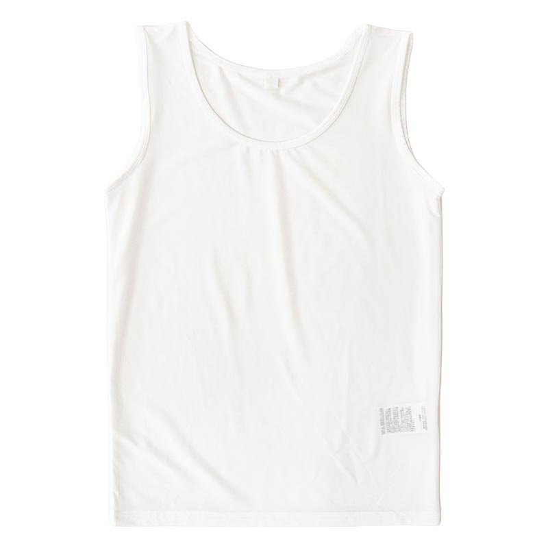 キッズ 冷感 インナー タンクトップ オフホワイト