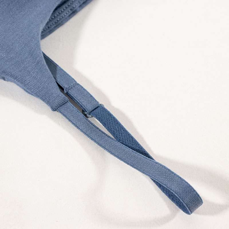 レディース 潤肌 カップ付インナー キャミソール ブルー