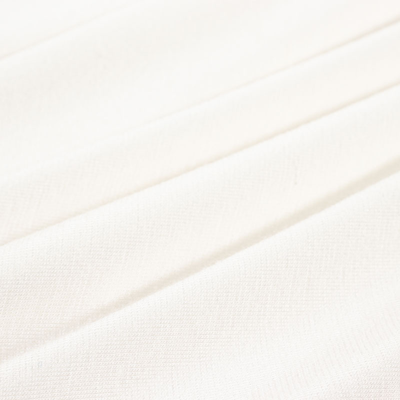 レディース 潤肌 カップ付インナー フレンチ袖 オフホワイト