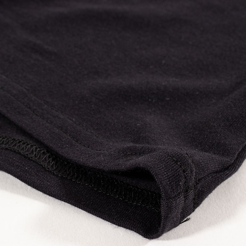 レディース 潤肌 カップ付インナー フレンチ袖 ブラック