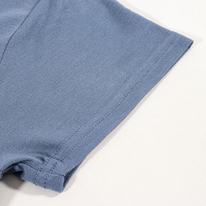 レディース 潤肌 カップ付インナー フレンチ袖 ブルー