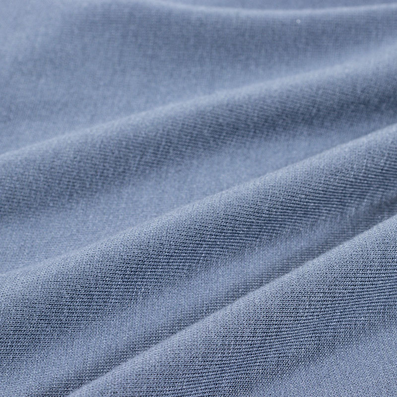 レディース 潤肌 カップ付インナー フレンチ袖 ブルー