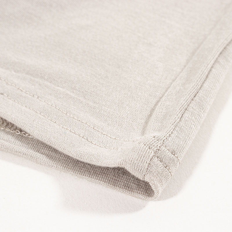 レディース 潤肌 カップ付インナー フレンチ袖 グレージュ