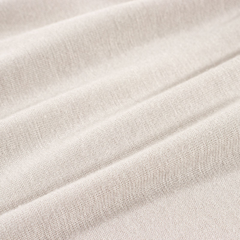 レディース 潤肌 カップ付インナー フレンチ袖 グレージュ