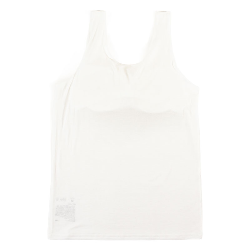 レディース 潤肌 カップ付インナー タンクトップ オフホワイト