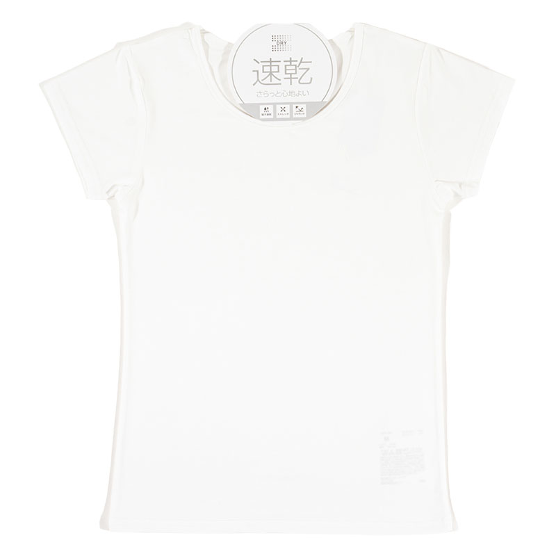 レディース DRYインナー フレンチ袖 オフホワイト