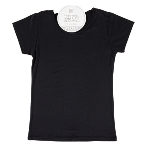 レディース DRYインナー フレンチ袖 ブラック