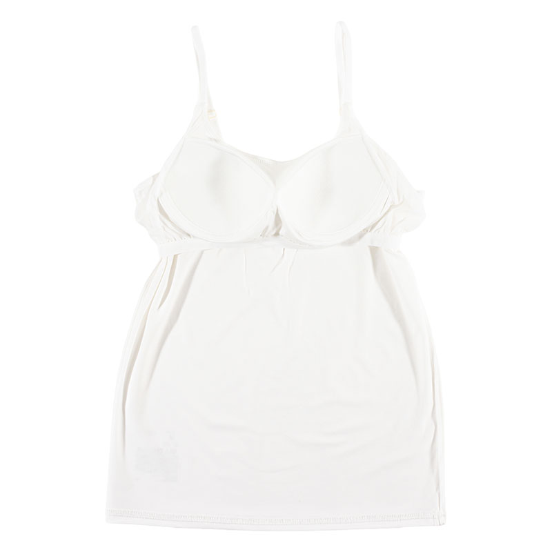 レディース DRYカップ付インナー キャミソール オフホワイト