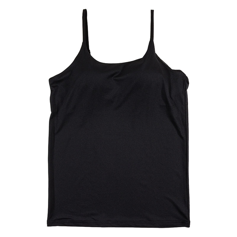 レディース DRYカップ付インナー キャミソール ブラック