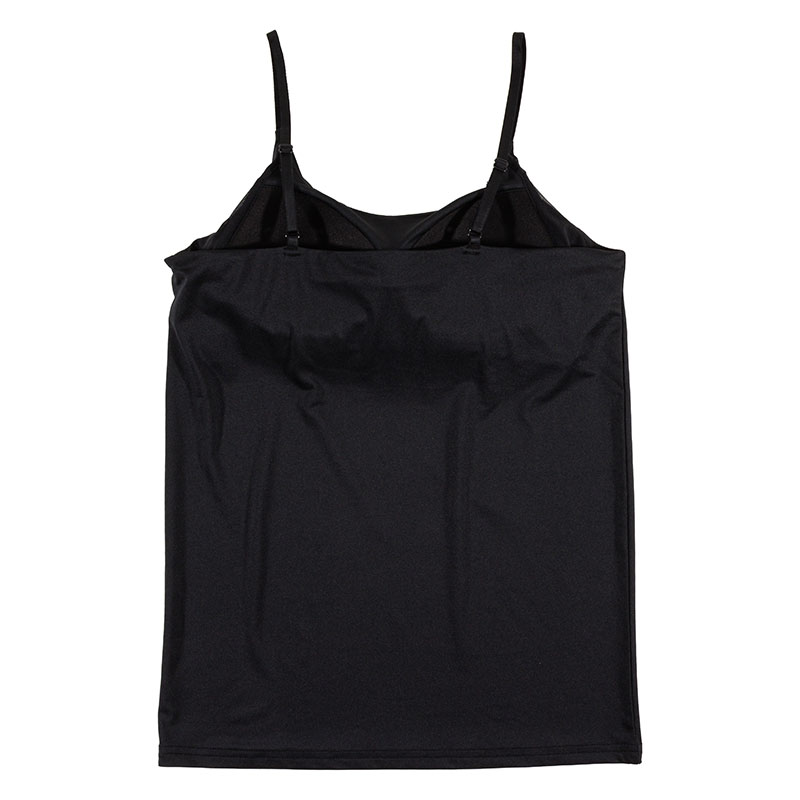 レディース DRYカップ付インナー キャミソール ブラック