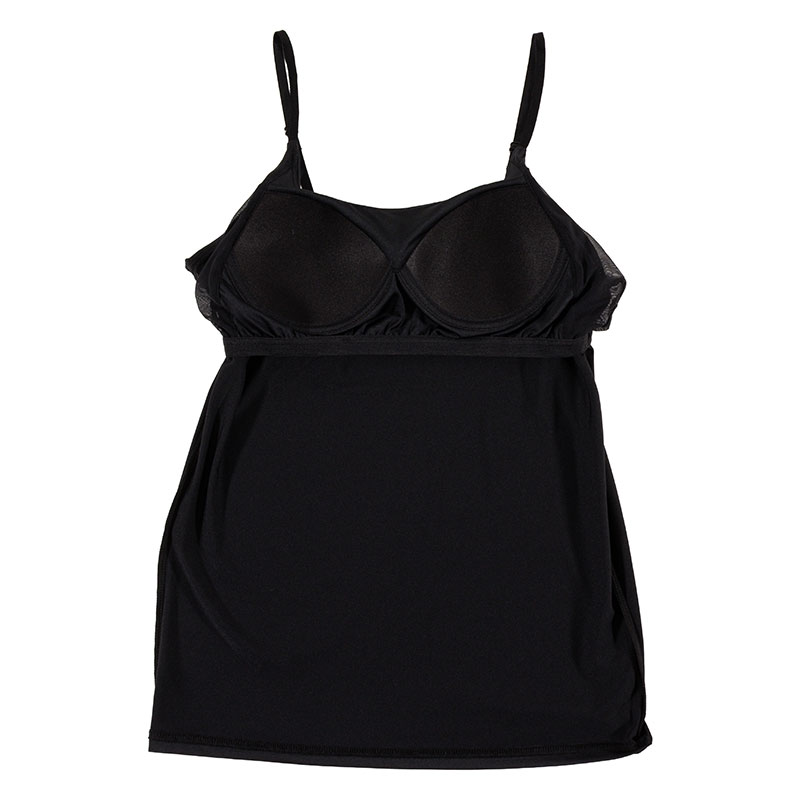 レディース DRYカップ付インナー キャミソール ブラック