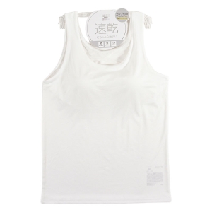 レディース DRYカップ付インナー タンクトップ オフホワイト
