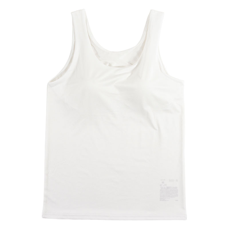 レディース DRYカップ付インナー タンクトップ オフホワイト
