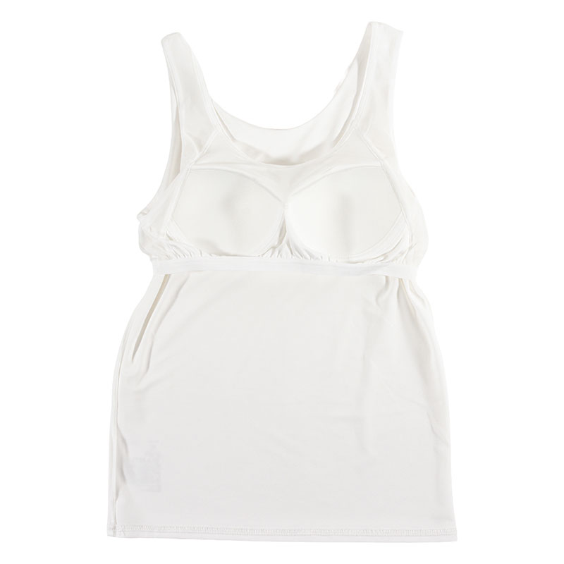 レディース DRYカップ付インナー タンクトップ オフホワイト