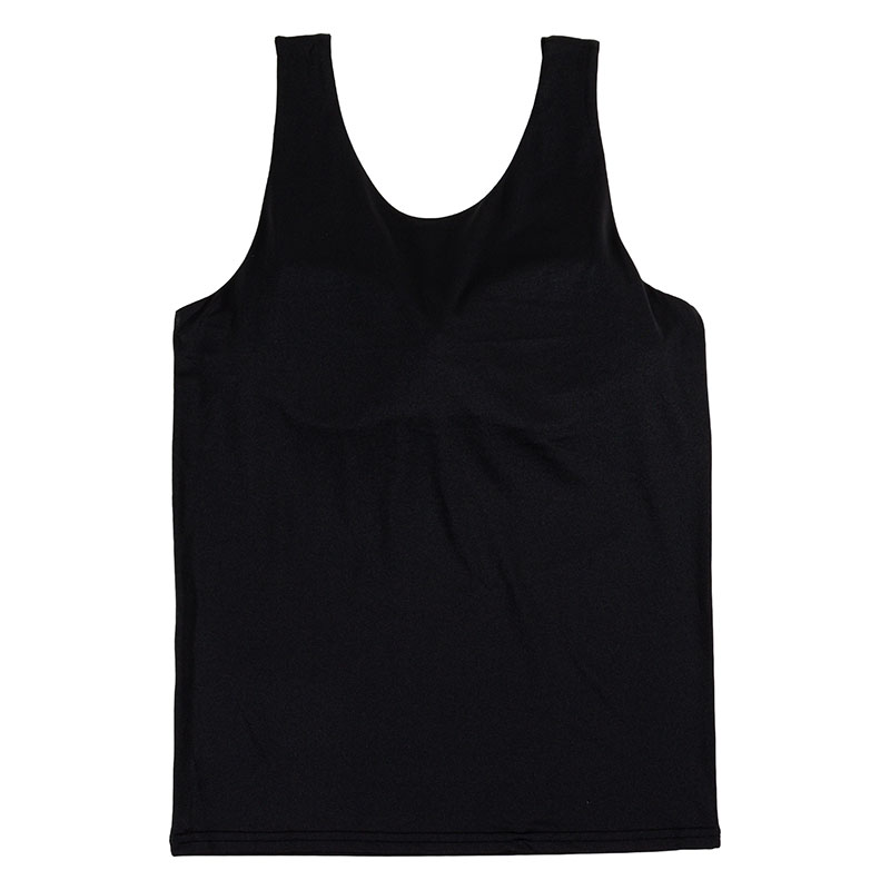 レディース DRYカップ付インナー タンクトップ ブラック