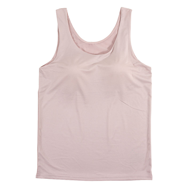 レディース DRYカップ付インナー タンクトップ ピンク