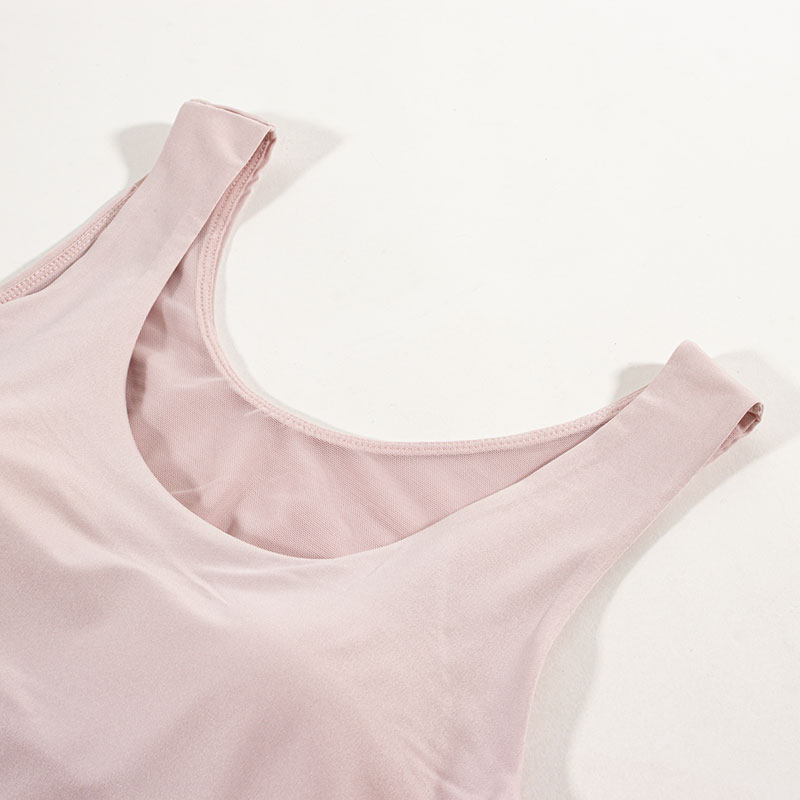 レディース DRYカップ付インナー タンクトップ ピンク
