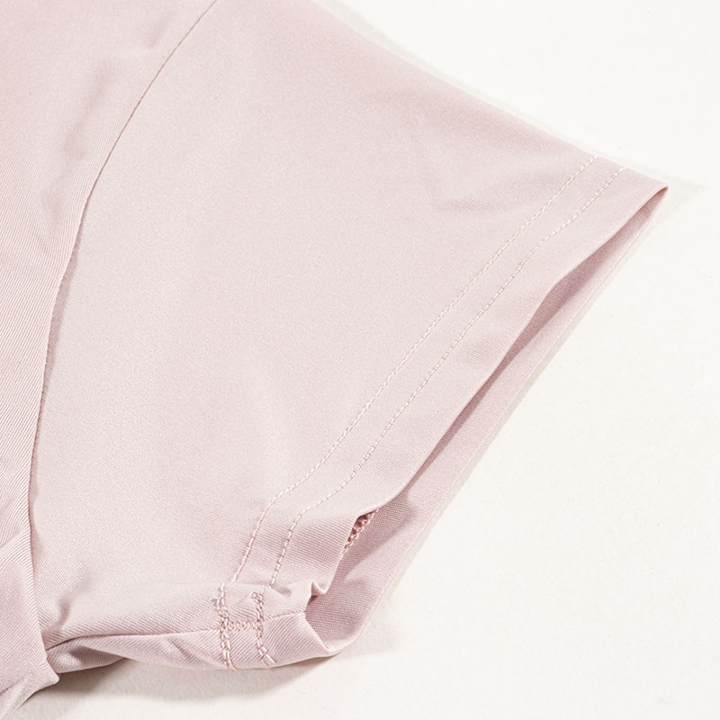 レディース DRYカップ付インナー フレンチ袖 ピンク