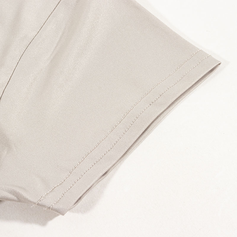 レディース DRYカップ付インナー フレンチ袖 グレージュ