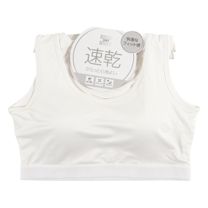 レディース DRYインナー ハーフトップ オフホワイト