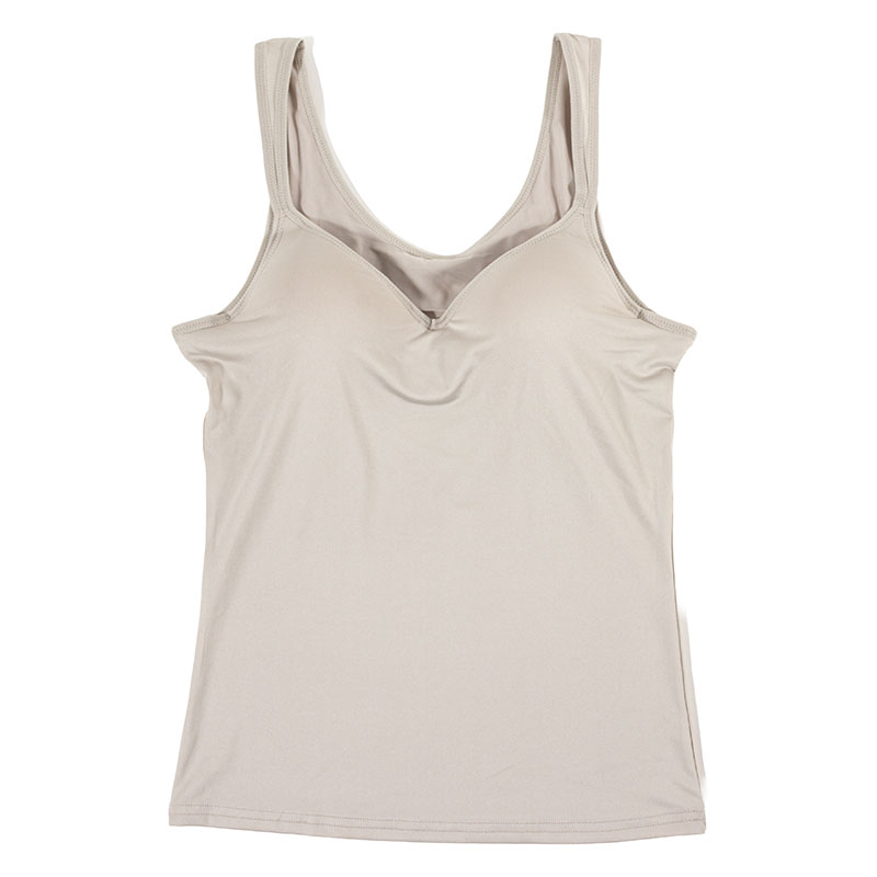 レディース モールドカップインナー タンクトップ グレージュ