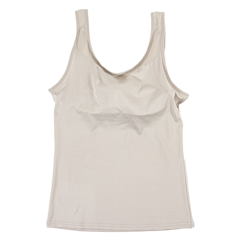 レディース モールドカップインナー タンクトップ グレージュ