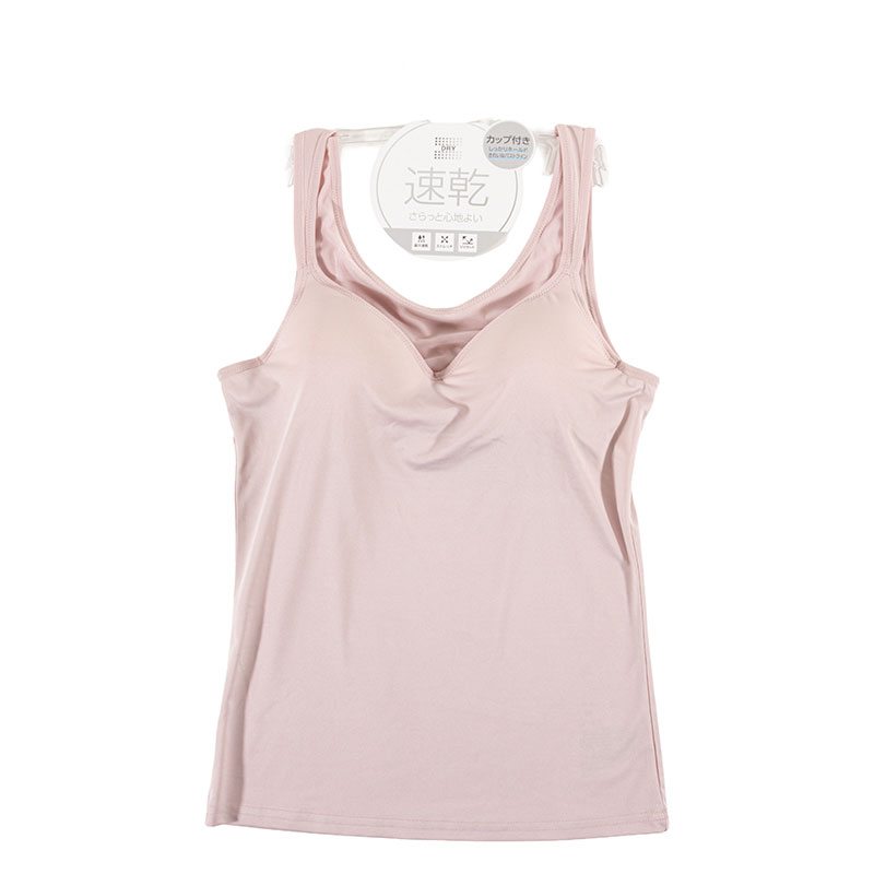 レディース モールドカップインナー タンクトップ ピンク