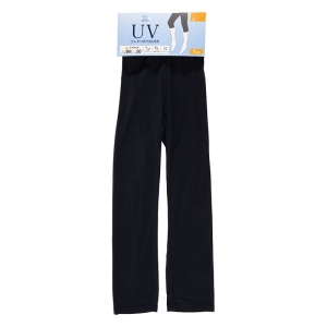 レディース UVカット 冷感 インナー レギンス 7分丈 ブラック