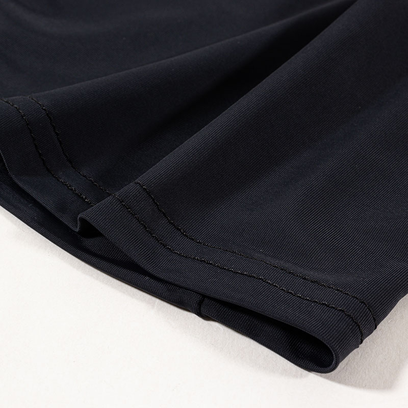 レディース UVカット 冷感 インナー 長袖 クルーネック ブラック