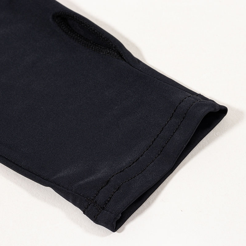 レディース UVカット 冷感 インナー 長袖 ハイネック ブラック