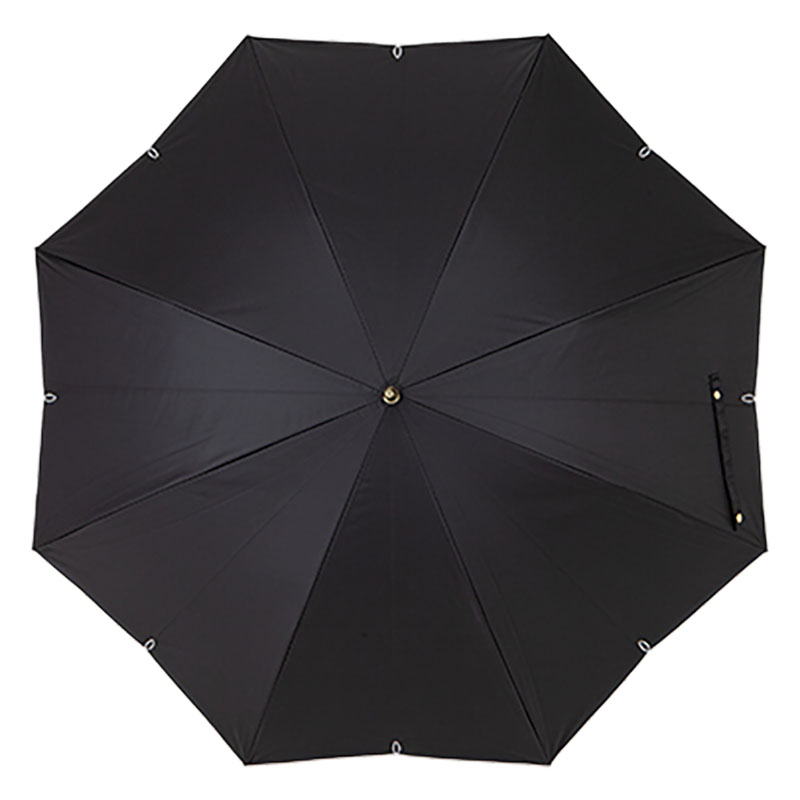 【3月下旬入荷予定】晴雨兼用刺繍長傘55 55cm ライトグレー