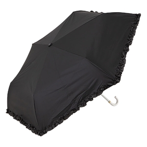 【3月下旬入荷予定】晴雨兼用フリル長傘55 55cm ライトグレー