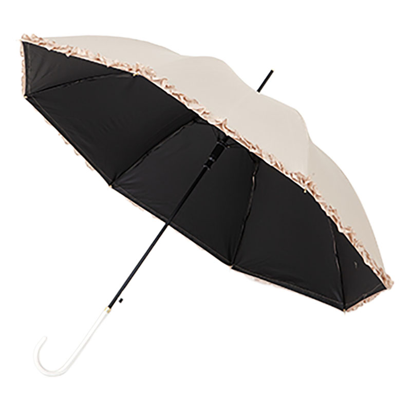 晴雨兼用 フリル長傘 55cm