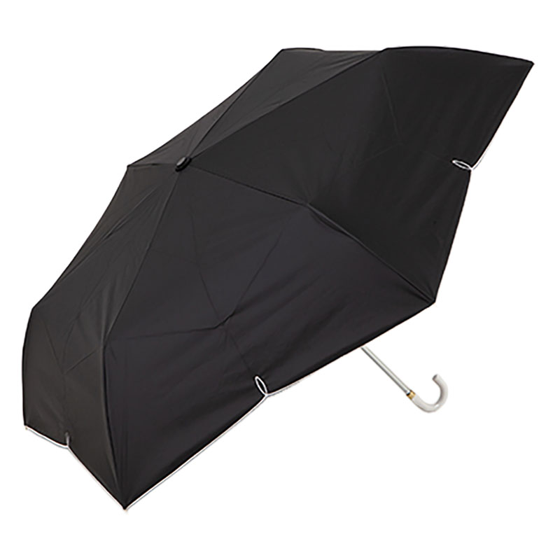 【3月下旬入荷予定】晴雨兼用刺繍折傘55 55cm ブラック