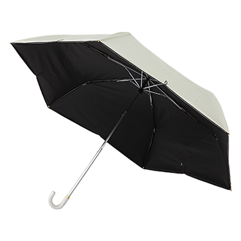 【3月下旬入荷予定】晴雨兼用刺繍折傘55 55cm アイボリー