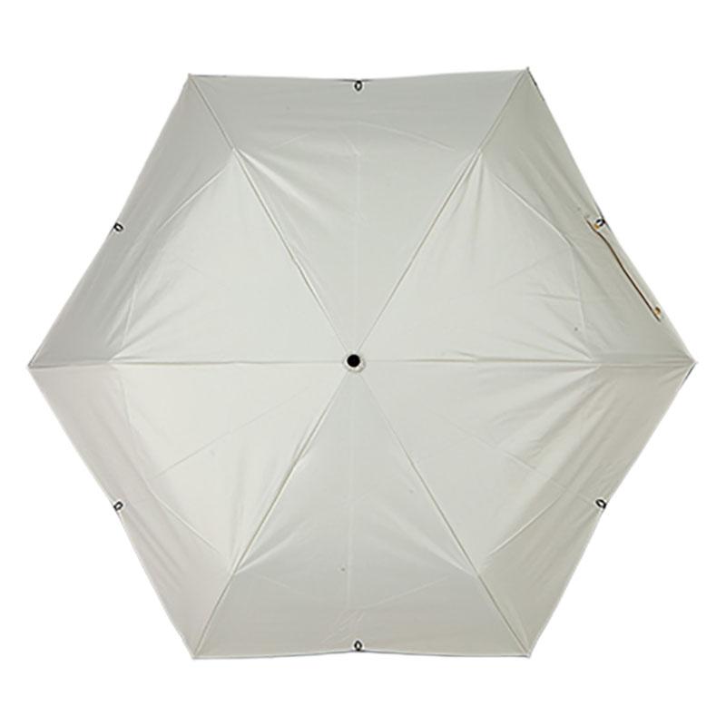 【3月下旬入荷予定】晴雨兼用刺繍折傘55 55cm アイボリー