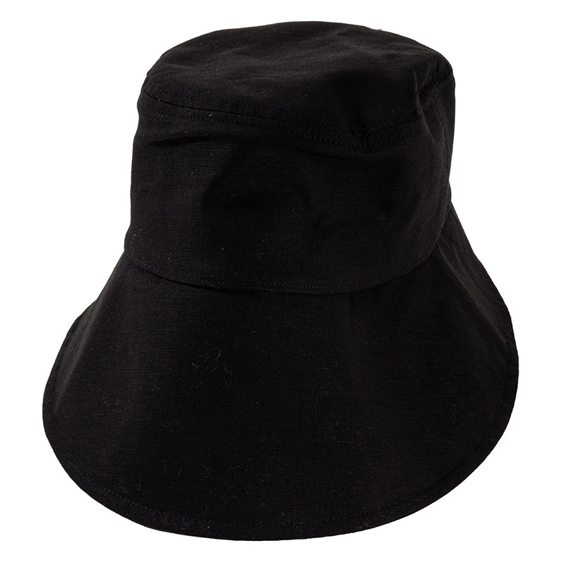 UV完全遮光ハット フリーサイズ 頭周り：約58cm ブラック