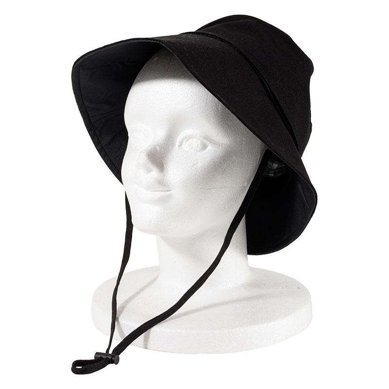 UV完全遮光ハット フリーサイズ 頭周り：約58cm ブラック