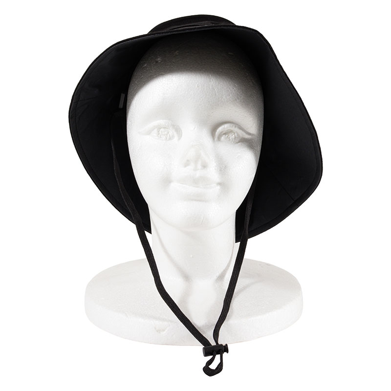 UV完全遮光ハット フリーサイズ 頭周り：約58cm ブラック