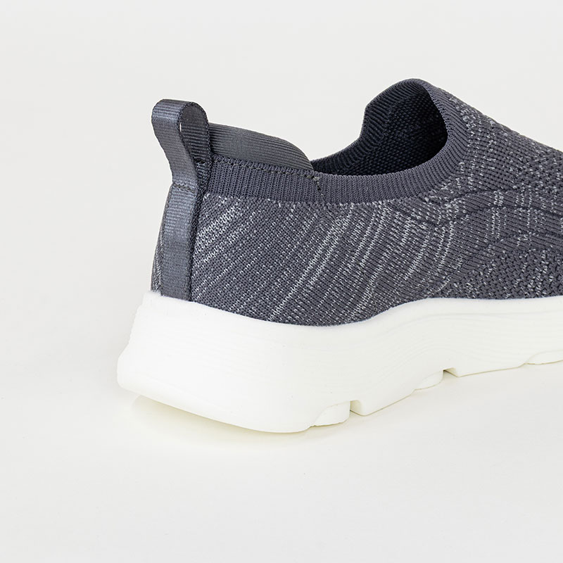 レディース 超軽量 スリッポン グレー