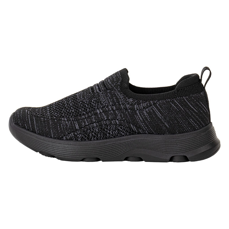 レディース 超軽量 スリッポン 杢チャコール