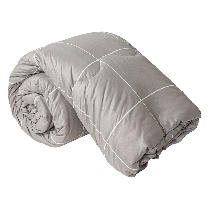 カバーがなくても使える！うす掛け布団 S(シングル)スクエアグレージュ