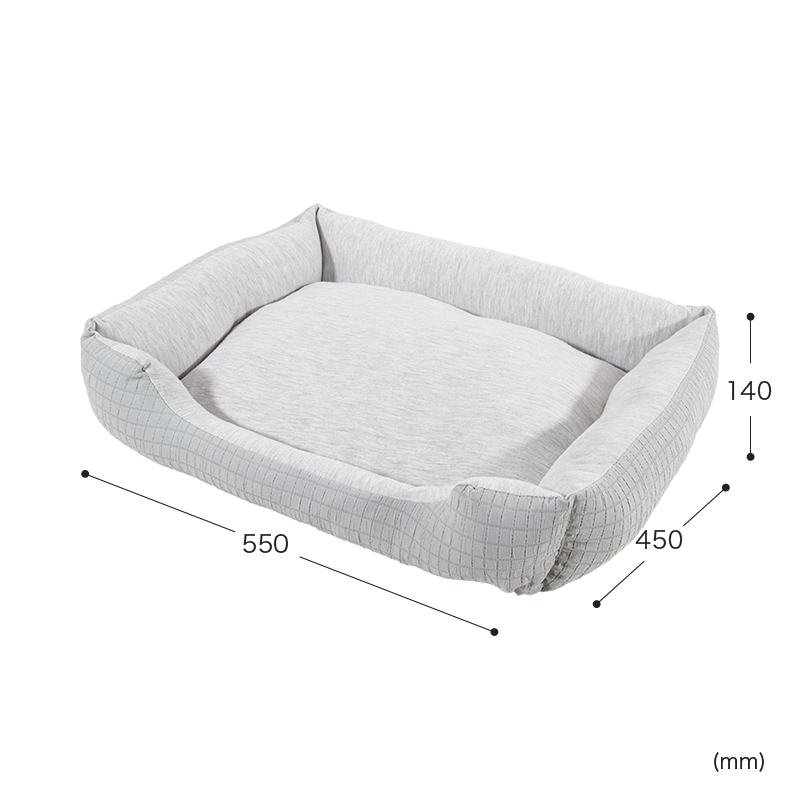 ペットベッド Mサイズ 55×45×14cm ブルー