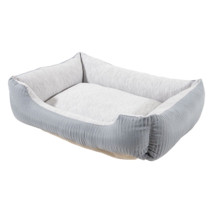 ペットベッド ストライプ Sサイズ 45×35×14cm ブルー