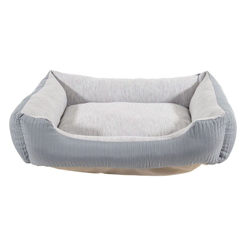 ペットベッド ストライプ Sサイズ 45×35×14cm ブルー
