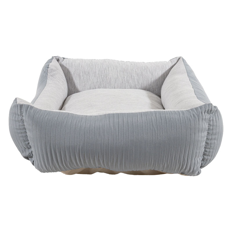 ペットベッド ストライプ Sサイズ 45×35×14cm ブルー