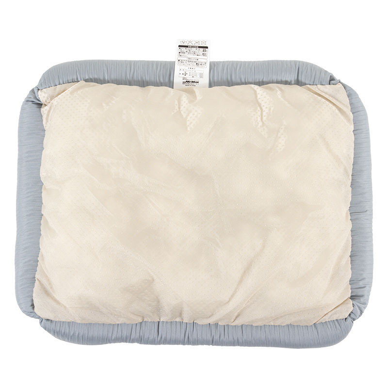 ペットベッド ストライプ Mサイズ 55×45×14cm ブルー